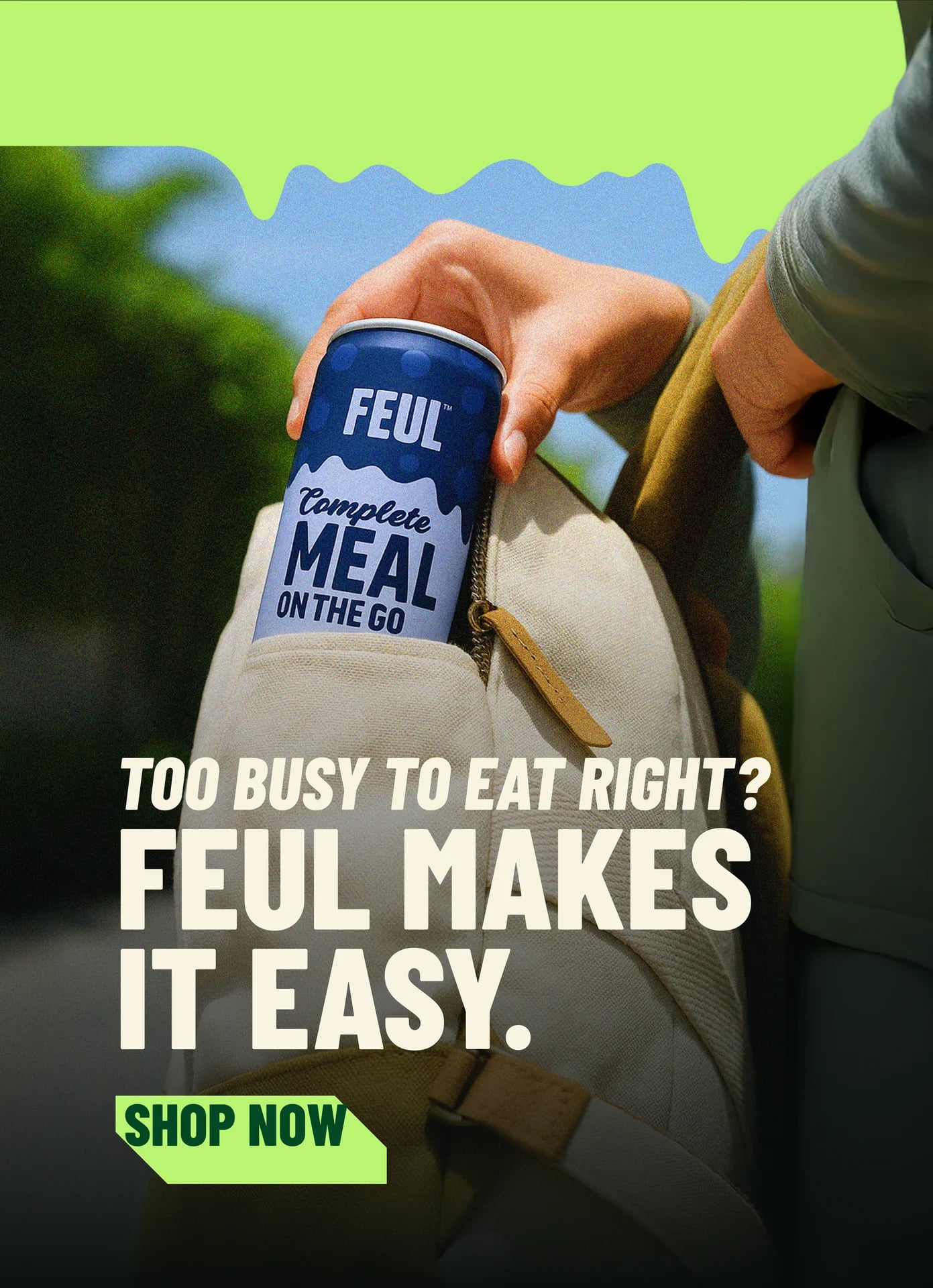 Feul product lifestyle shots - Coffee, Blueberry, and Chocolate shakes